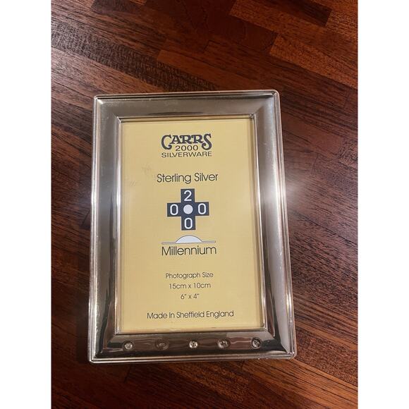 2000 CARRS Millennium Sterling Silver 925 Picture Frame For 4” X 6” Photo - Picture 7 of 7
